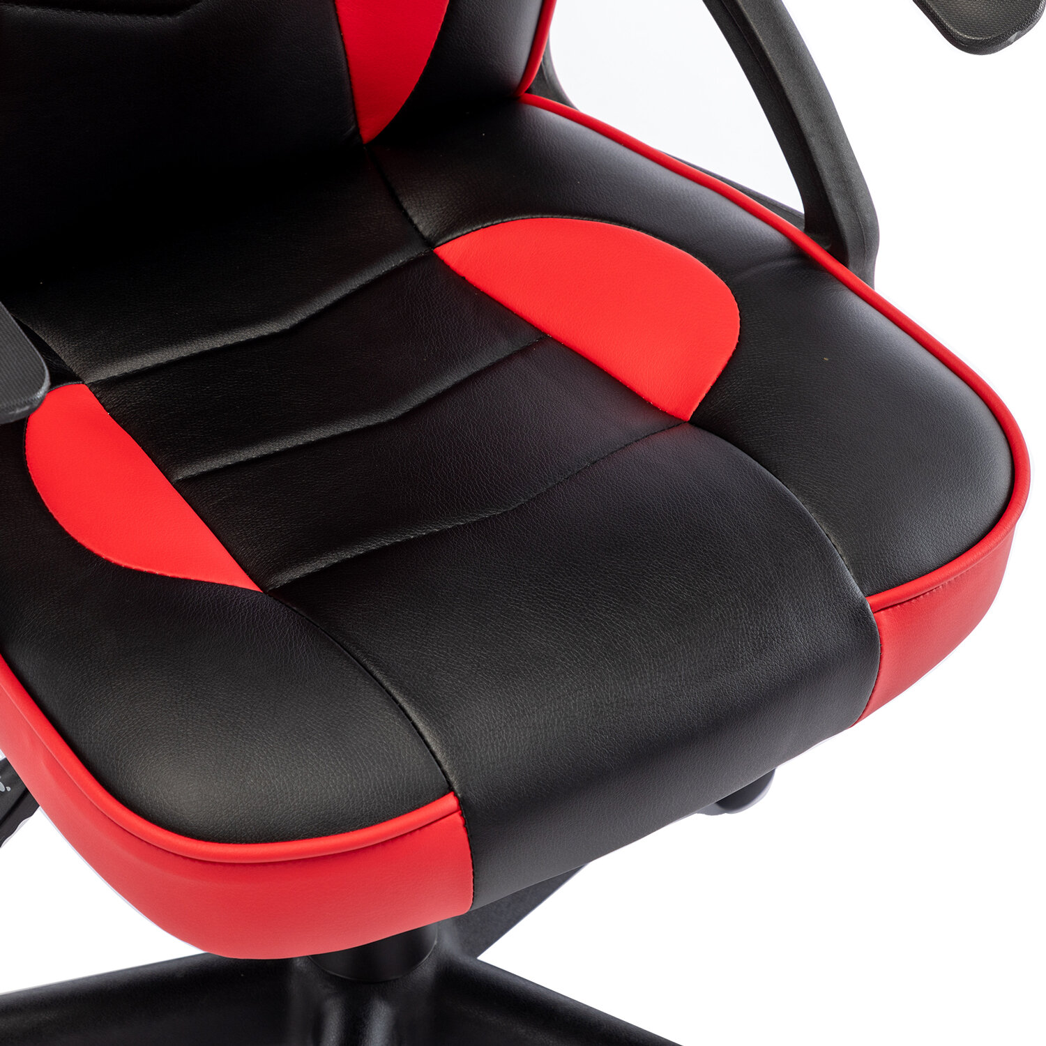 Кресло компьютерное игровое Brabix Shark GM-203, черное/красное