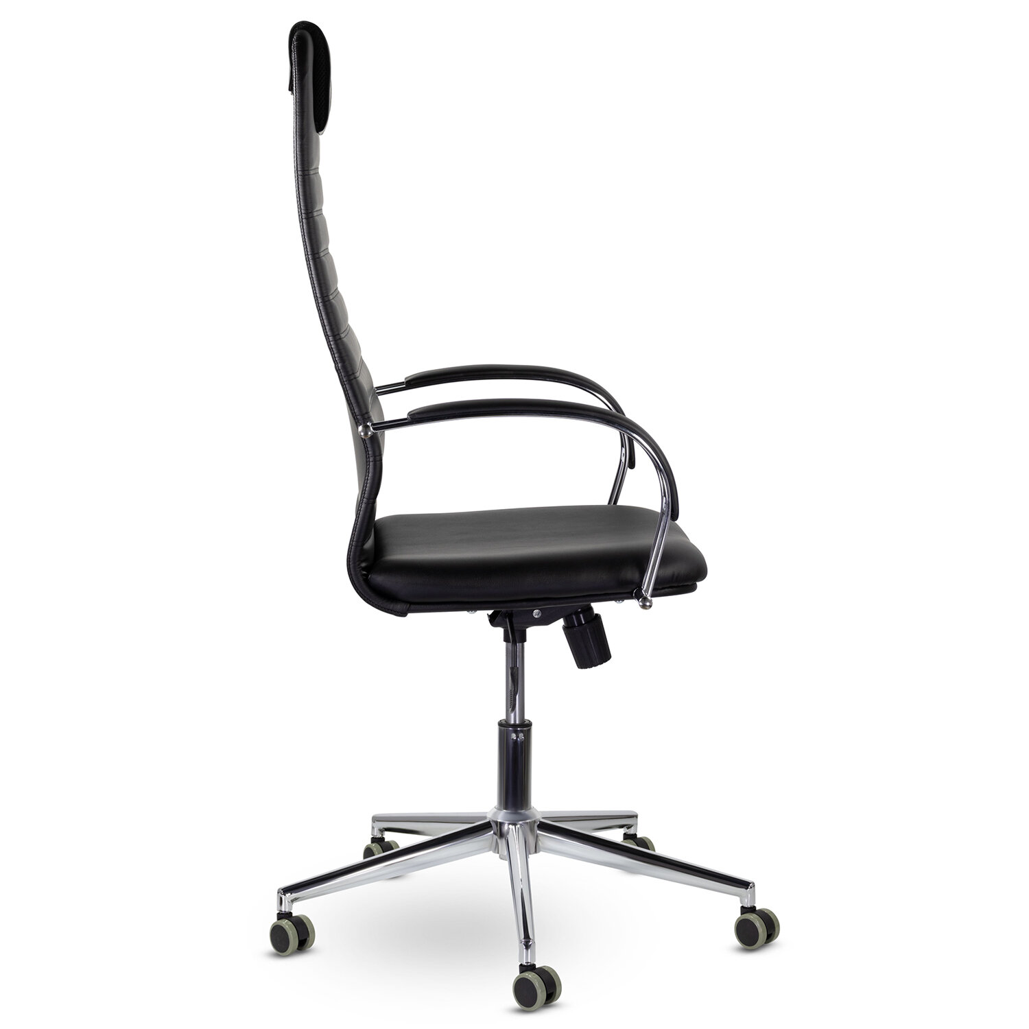 Кресло офисное Brabix «Pilot ex-610 Ch» Premium, хром, ткань-сетка, черное