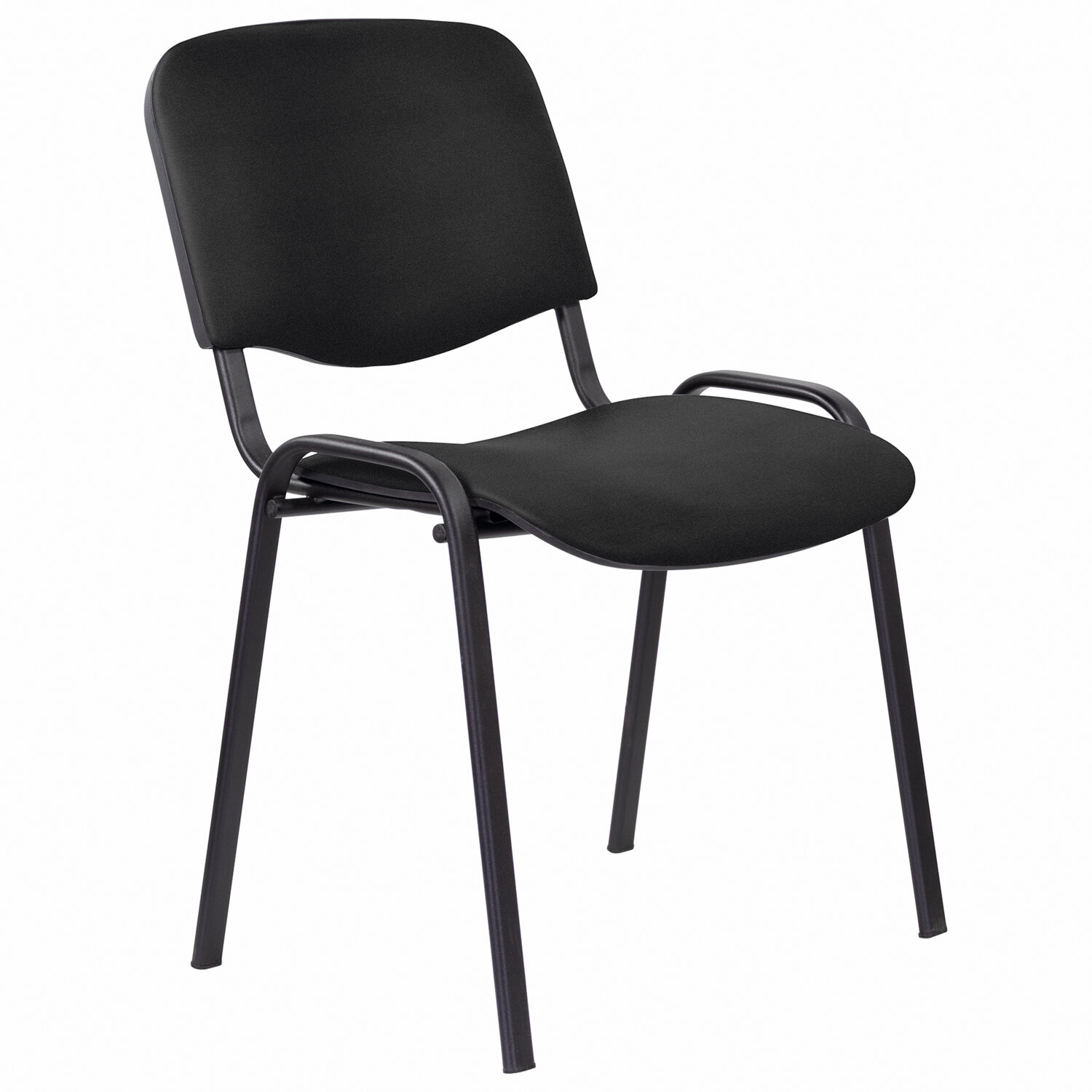 Стул офисный easy chair изо черный искусственная кожа металл черный