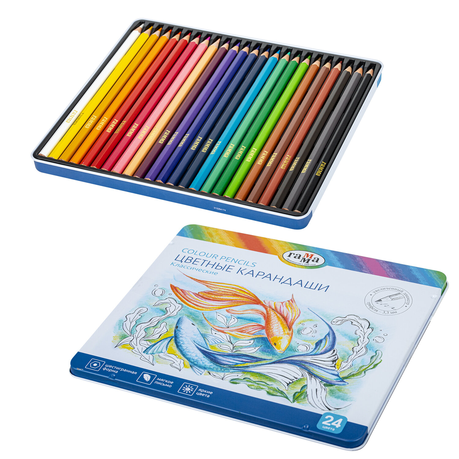Сколько стоят цветные карандаши Yalong to go 24 Color Pencils 3 mm