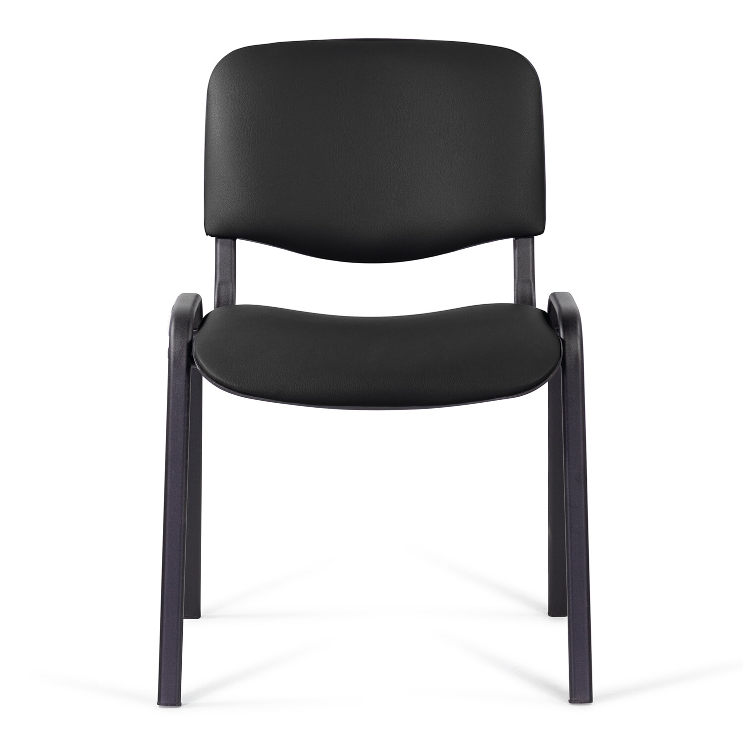 Изо-м стул ( ткань ТК- 1, черный, каркас черный) мек ко ВОМВ