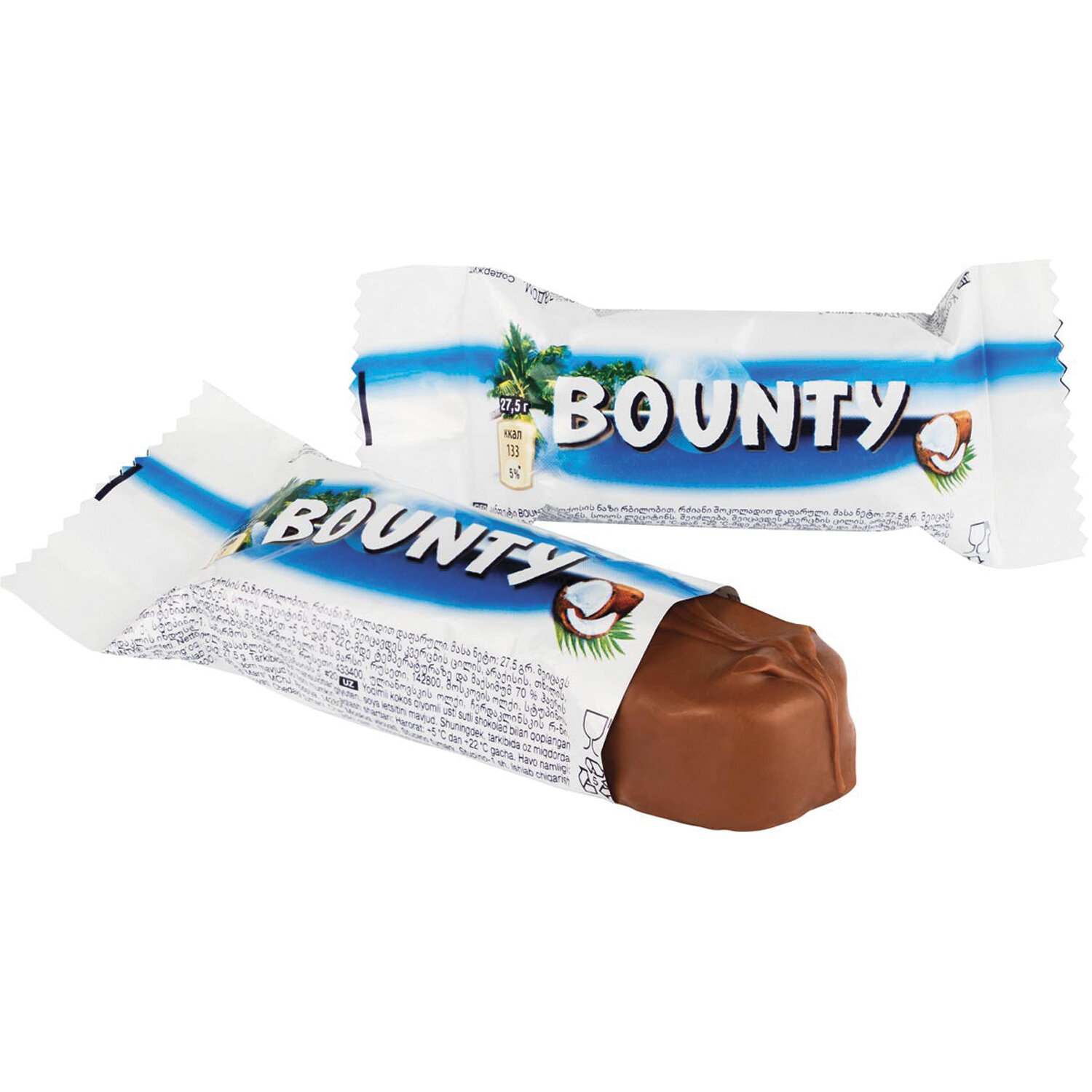 Конфеты шоколадные <b>BOUNTY</b> minis, весовые, 1 кг, картонная упаковка, 56727 к...