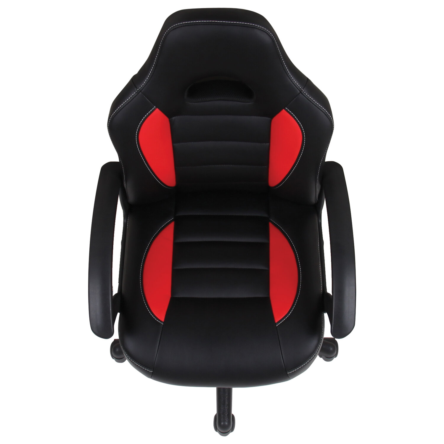 Кресло компьютерное brabix rider ex 544 экокожа черная ткань красная 531583