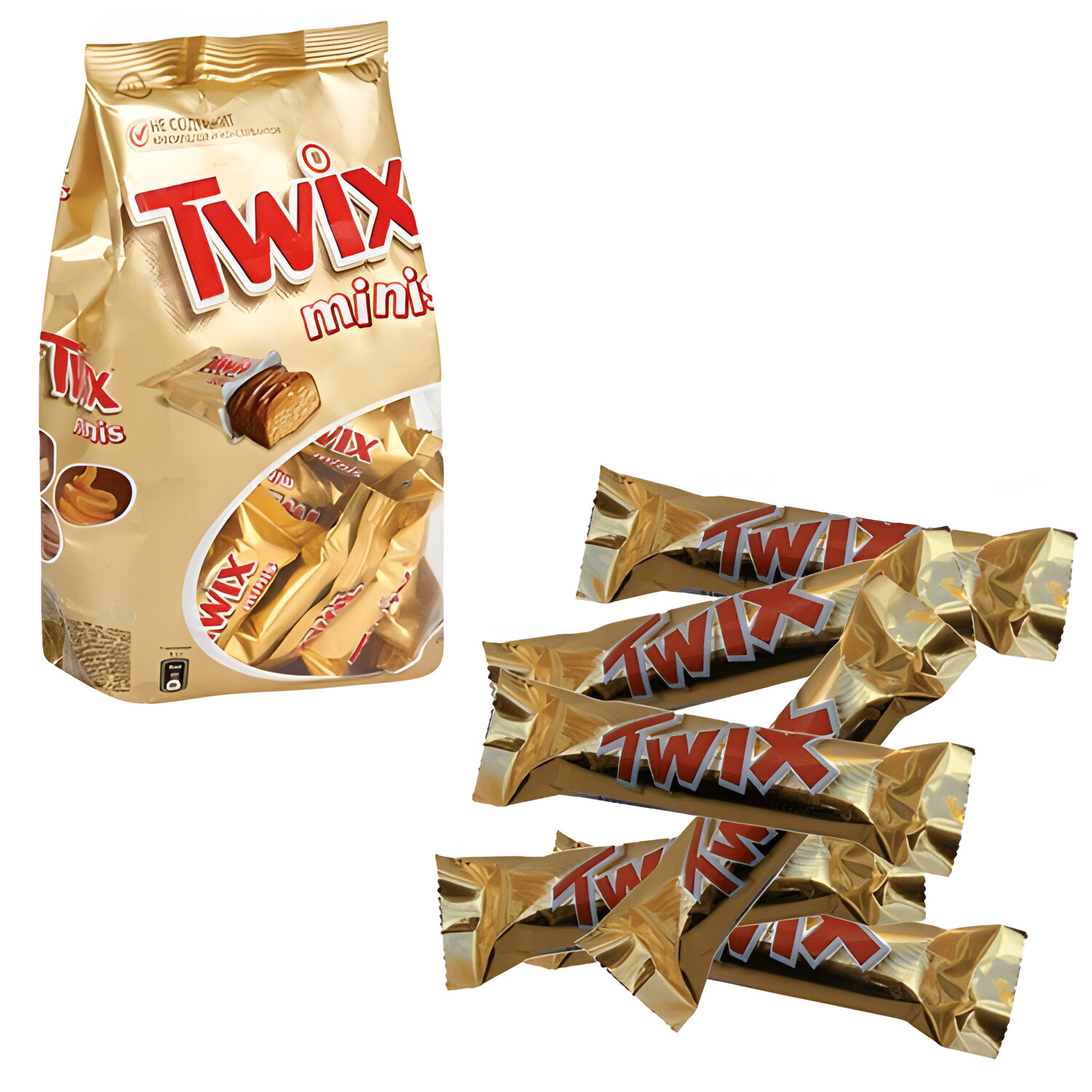 Шоколадные батончики TWIX Minis, 184 г, 2263 купить в Екатеринбурге с  доставкой по РФ | Интернет-магазин «Paper66»