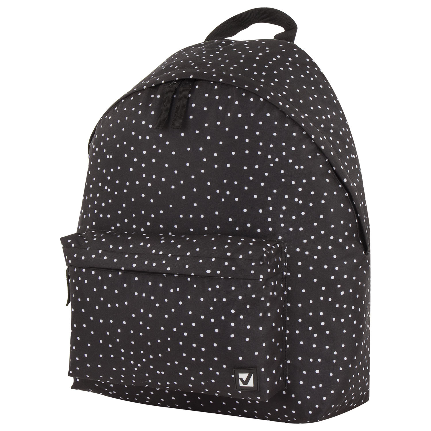 Рюкзак BRAUBERG, универсальный, сити-формат, черный в горошек, 20 литров, 41х32х14 см, 228845 купите по выгодной цене