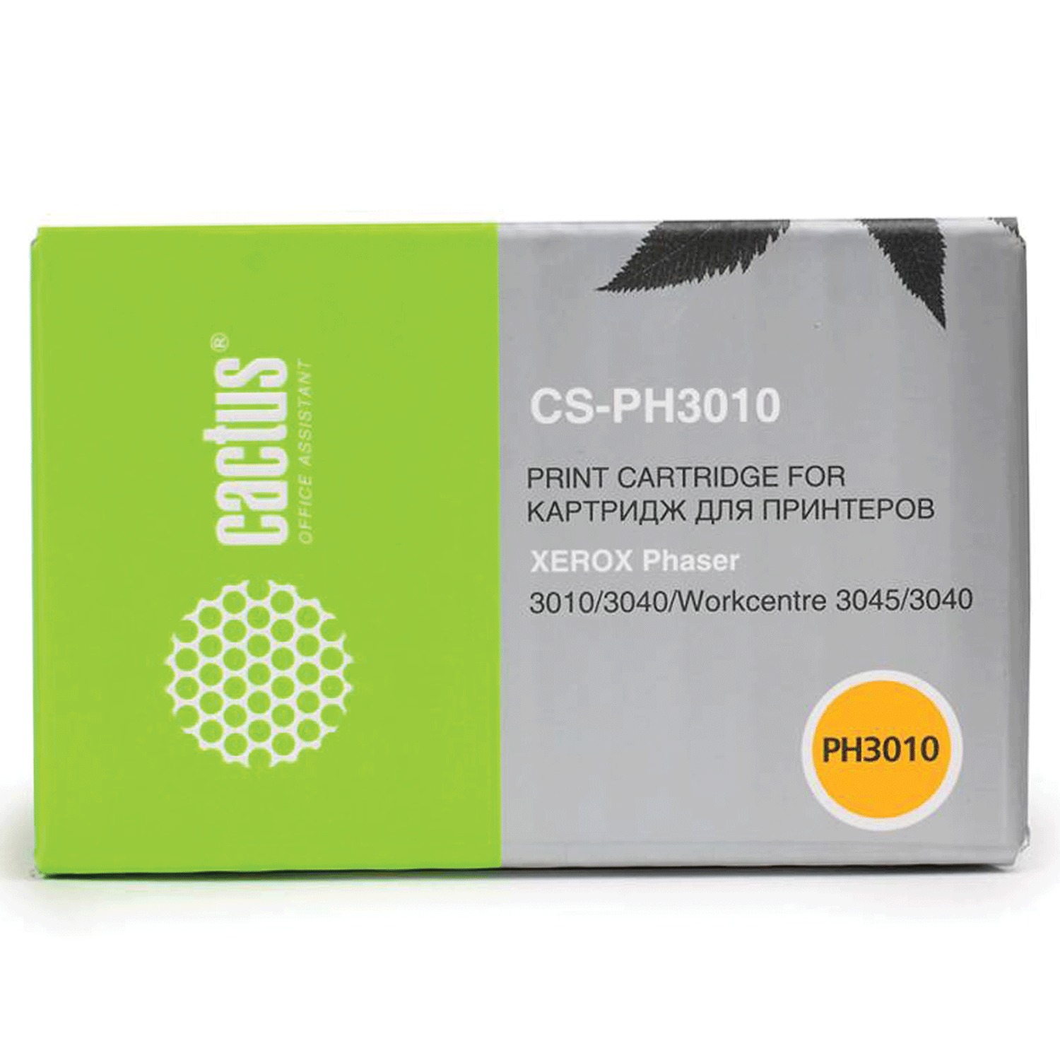 Картридж лазерный CACTUS (CS-PH3010) для XEROX Phaser 3010/WC3045, черный, ресурс 1000 стр. купите по выгодной цене