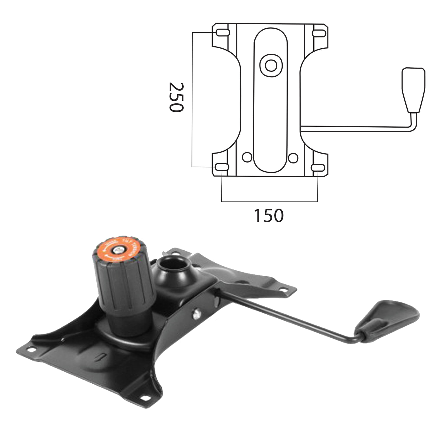 Механизм для кресла топ-ган lux 152х252 мм с комплектом крепежа. Пвм (пружинно-винтовой механизм). Топ ган 170 200 механизм качания. Механизм качания топ-ган 150х250. Крепление для компьютерного кресла.