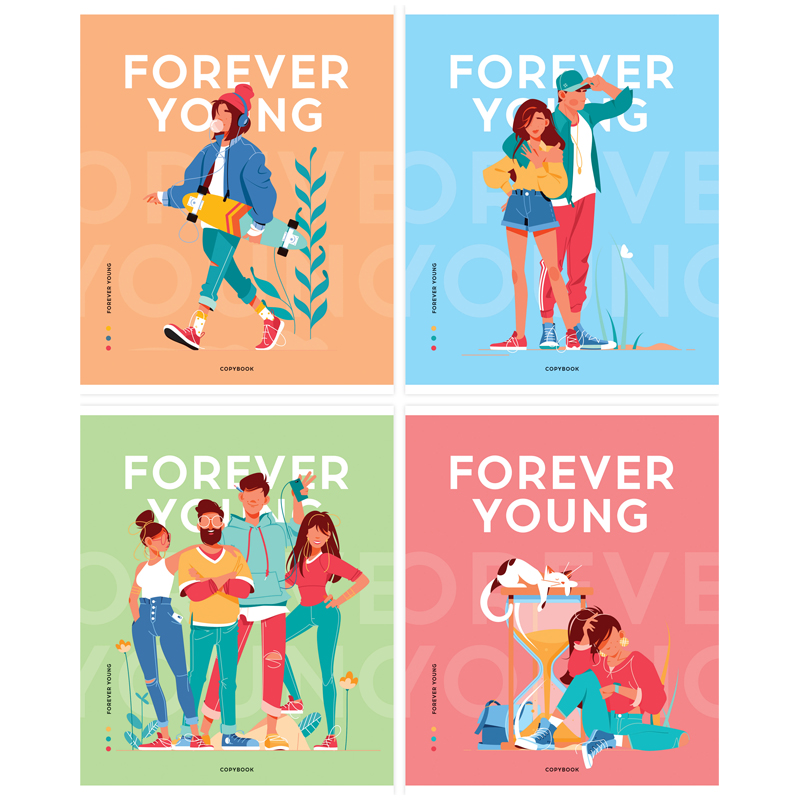 Тетрадь 96л., А5, клетка ArtSpace Стиль. Forever young Т96к_45907 339933w